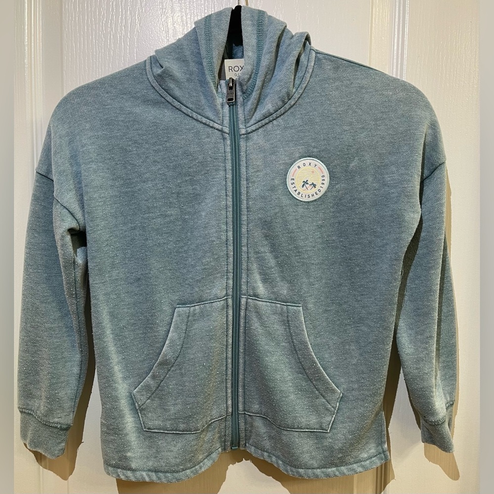Roxy Girl Zip Up Hoodie Size 8